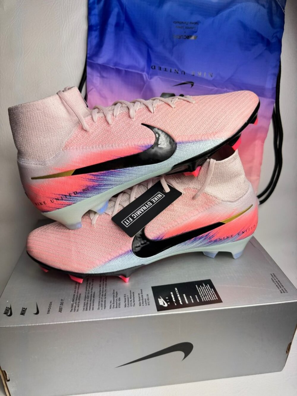 SIZE 12 MEN'S NIKE ZM SUPERFLY 10 ELITE FG NU2 SILT RED/ BLUE IB2472 600